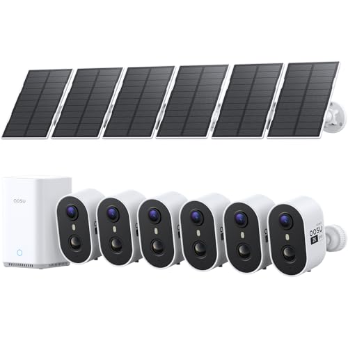 Aosu 2K Solar Wireless Outdoor Security Cameras Kit