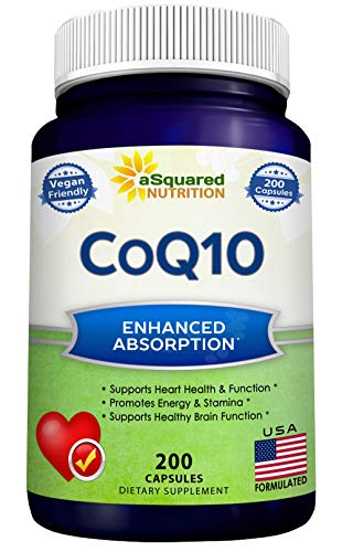 ASquared Nutrition CoQ10 400mg Max Strength 200 Tablets
