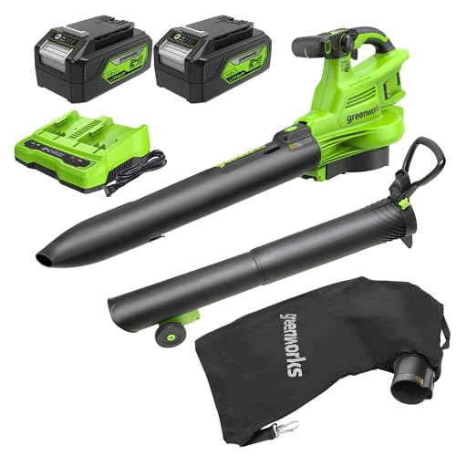 Greenworks 48V 520 CFM Brushless Leaf Blower Vacuum