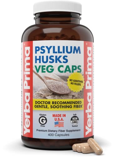 Yerba Prima Psyllium Husks 400 Capsules