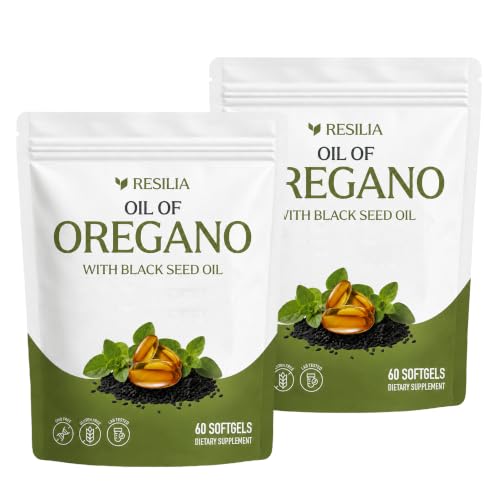 Resilia Oregano & Black Seed Oil Softgels