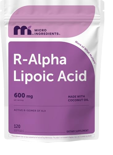 Alpha Lipoic Acid Softgels 600mg by Micro Ingredients