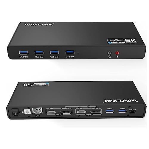 WAVLINK Dual 4K Display Laptop Docking Station