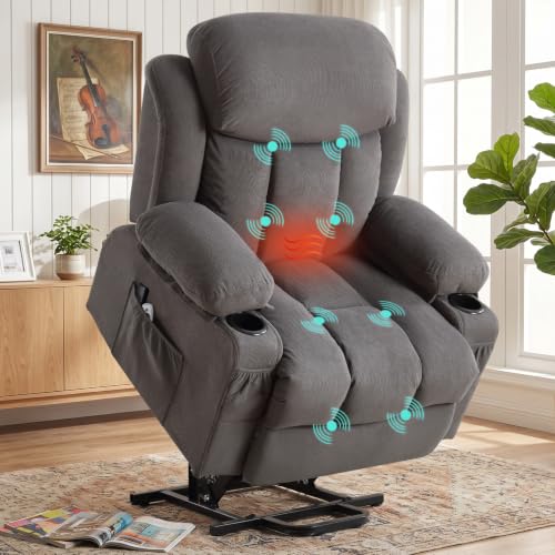 BOSMILLER Power Lift Recliner Chair with Massage and Heat