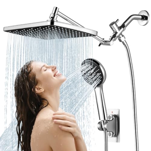 RNDIOZD Rectangular Rain Shower Head Combo