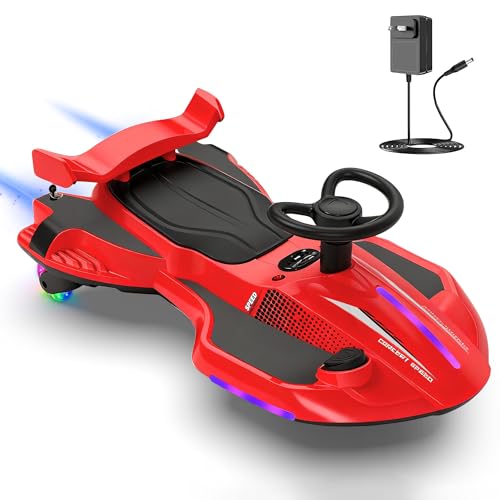 CANKETEC 12V Kids Electric Wiggle Car