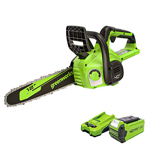 Greenworks 40V 12" Cordless Chainsaw