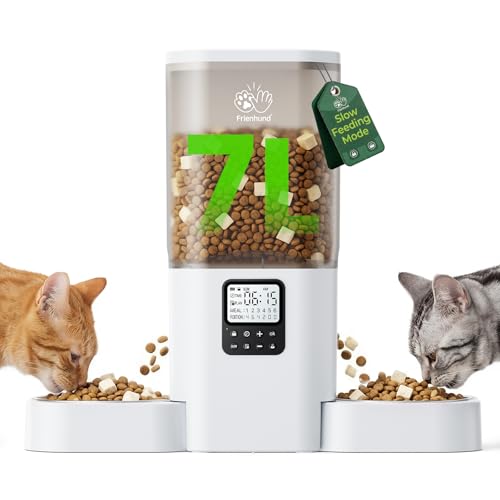 Frienhund Dual Automatic Pet Feeder with Timer