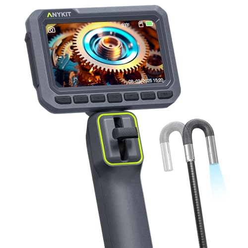Anykit Articulating Borescope 210&deg; Slim Probe Camera