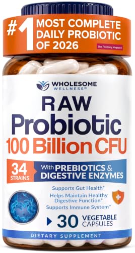 Organic Raw Probiotics 100 Billion CFU Supplement