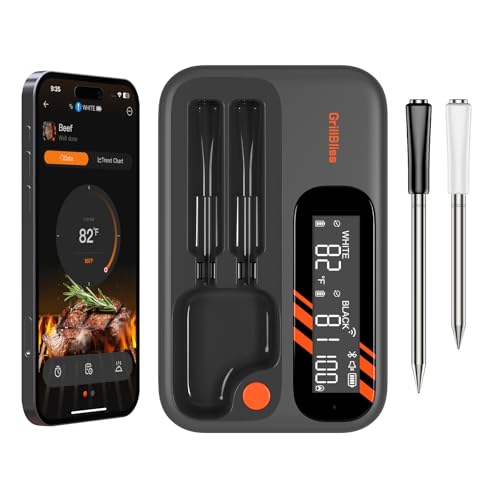 GrillBliss Wireless Meat Thermometer Wi-Fi & Bluetooth