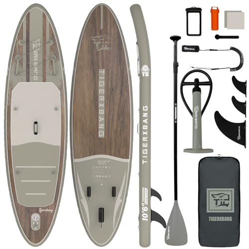 Tigerxbang Inflatable Paddle Board 10'6" Green