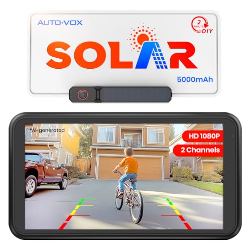 AUTO-VOX Solar Wireless Backup Camera System